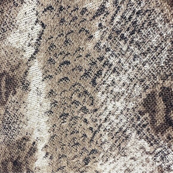 Dana Buchman Snakeskin Print Wool Silk Flat Front Wide Leg Pants Sz 16 - Picture 7 of 15